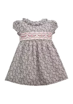 Cheap 👏 Bonnie Jean Toddler 👧 Girls Puff Sleeve Ruffle Neck Floral Poplin 👗 Dress 😉 -Cheap Lars Amadeus Shop Belk 4337