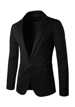 Best Sale 🎉 Lars Amadeus Men's Notched Lapel Button Slim Fit Casual Lightweight Sport 🧥 Coats Blazer 👏 -Cheap Lars Amadeus Shop Belk 434