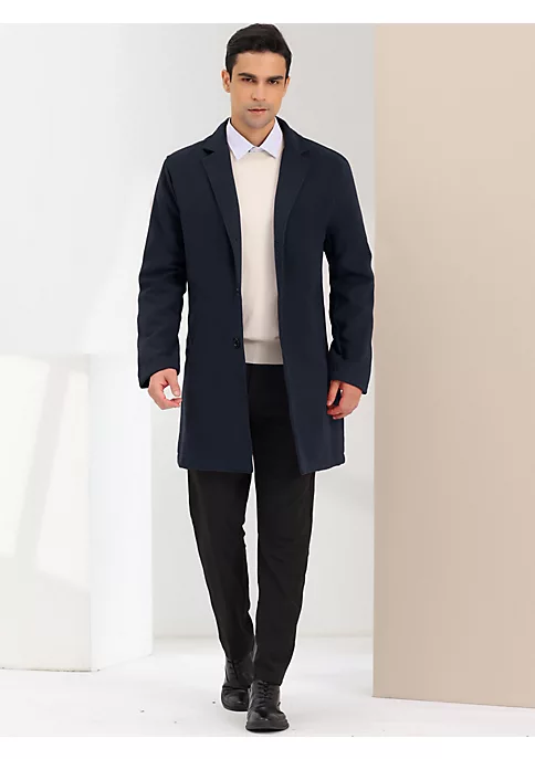 Coupon ๐งจ Lars Amadeus Men's Trench ๐งฅ Coat Lapel Collar Single Breasted Warm Long Peacoat Overcoat ๐ 2 Coupon ๐งจ Lars Amadeus Men's Trench ๐งฅ Coat Lapel Collar Single Breasted Warm Long Peacoat Overcoat ๐ - Image 2