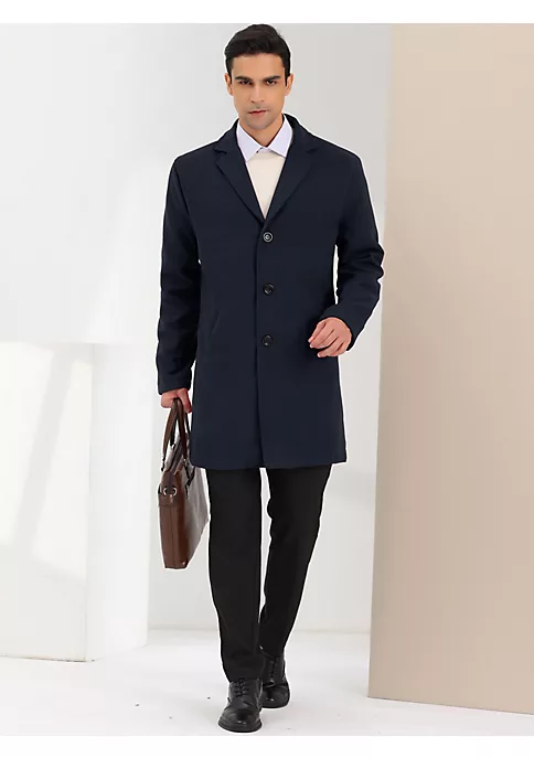 Coupon ๐งจ Lars Amadeus Men's Trench ๐งฅ Coat Lapel Collar Single Breasted Warm Long Peacoat Overcoat ๐ 3 Coupon ๐งจ Lars Amadeus Men's Trench ๐งฅ Coat Lapel Collar Single Breasted Warm Long Peacoat Overcoat ๐ - Image 3