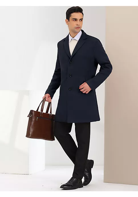 Coupon ๐งจ Lars Amadeus Men's Trench ๐งฅ Coat Lapel Collar Single Breasted Warm Long Peacoat Overcoat ๐ 4 Coupon ๐งจ Lars Amadeus Men's Trench ๐งฅ Coat Lapel Collar Single Breasted Warm Long Peacoat Overcoat ๐ - Image 4