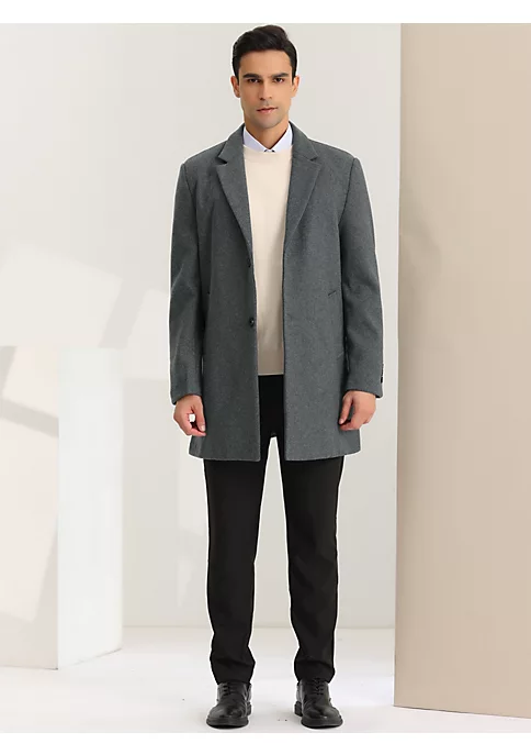 Promo ⭐ Lars Amadeus Men's Classic Trench Notched Lapel Single Breasted Winter Long 🧥 Coat 🤩 2 Promo ⭐ Lars Amadeus Men's Classic Trench Notched Lapel Single Breasted Winter Long 🧥 Coat 🤩 - Image 2