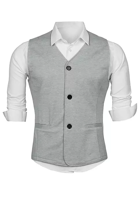 Buy ๐ Lars Amadeus Men's V Neck Vests Sleeveless Pockets Button Up Casual Vest ๐งจ 6 Buy ๐ Lars Amadeus Men's V Neck Vests Sleeveless Pockets Button Up Casual Vest ๐งจ - Image 6