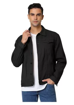 Cheapest ✨ Lars Amadeus Men's Jean Jacket Trucker Casual Lightweight Denim Jackets 😍 -Cheap Lars Amadeus Shop Belk 522