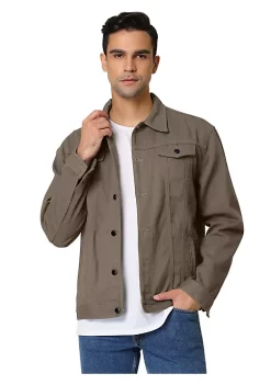 Cheapest ✨ Lars Amadeus Men's Jean Jacket Trucker Casual Lightweight Denim Jackets 😍 -Cheap Lars Amadeus Shop Belk 524