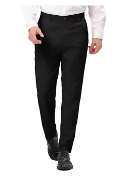 Deals 😍 Lars Amadeus Men's 👗 Dress Trousers Solid Color Flat Front Skinny Business Pants 👍 -Cheap Lars Amadeus Shop Belk 571
