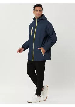 Deals 😉 Lars Amadeus Men's Windbreaker Fleece Lined Drawstring Hoodie Zipper Hiking Outdoor Jackets 🤩 -Cheap Lars Amadeus Shop Belk 595