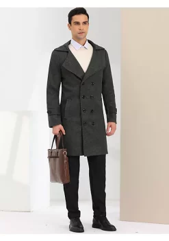 Hot Sale ✔️ Lars Amadeus Men's Winter Overcoat Double Breasted Lapel Collar Long Pea 🧥 Coat 🔔 12 Hot Sale ✔️ Lars Amadeus Men's Winter Overcoat Double Breasted Lapel Collar Long Pea 🧥 Coat 🔔 -Cheap Lars Amadeus Shop Belk 603