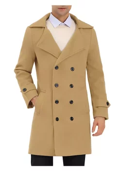 Hot Sale ✔️ Lars Amadeus Men's Winter Overcoat Double Breasted Lapel Collar Long Pea 🧥 Coat 🔔 15 Hot Sale ✔️ Lars Amadeus Men's Winter Overcoat Double Breasted Lapel Collar Long Pea 🧥 Coat 🔔 -Cheap Lars Amadeus Shop Belk 606