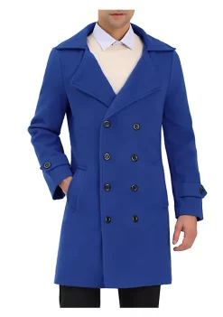 Hot Sale ✔️ Lars Amadeus Men's Winter Overcoat Double Breasted Lapel Collar Long Pea 🧥 Coat 🔔 16 Hot Sale ✔️ Lars Amadeus Men's Winter Overcoat Double Breasted Lapel Collar Long Pea 🧥 Coat 🔔 -Cheap Lars Amadeus Shop Belk 607
