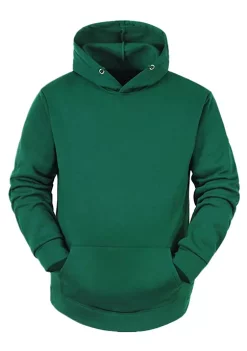 Best reviews of 😀 Lars Amadeus Men's Plush Lined Pullover Hoodie Solid Long Sleeves Hooded Sweatshirts with Pocket 😍