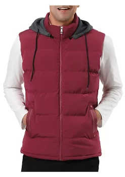 Cheap Lars Amadeus Shop 54 Cheapest ๐ฏ Lars Amadeus Men's Winter Hooded Sleeveless Zipper Padded Vest Puffer Down Jacket ๐ฅ