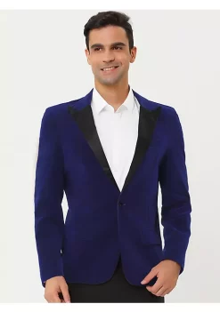 Best Pirce ⭐ Lars Amadeus Men's Velvet Blazer One Button Party Prom Tuxedo Dinner Suit Jacket Sports 🧥 Coat 🔔 -Cheap Lars Amadeus Shop Belk 714