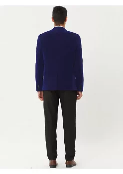 Best Pirce ⭐ Lars Amadeus Men's Velvet Blazer One Button Party Prom Tuxedo Dinner Suit Jacket Sports 🧥 Coat 🔔 -Cheap Lars Amadeus Shop Belk 716
