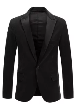 Best Pirce ⭐ Lars Amadeus Men's Velvet Blazer One Button Party Prom Tuxedo Dinner Suit Jacket Sports 🧥 Coat 🔔 -Cheap Lars Amadeus Shop Belk 721