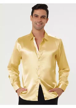 Best Sale 😍 Lars Amadeus Men's Satin Point Collar Long Sleeve Button Down Slim Fit 👗 Dress 👕 Shirts ✨ 16 Best Sale 😍 Lars Amadeus Men's Satin Point Collar Long Sleeve Button Down Slim Fit 👗 Dress 👕 Shirts ✨ -Cheap Lars Amadeus Shop Belk 725
