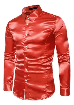 Best Sale 😍 Lars Amadeus Men's Satin Point Collar Long Sleeve Button Down Slim Fit 👗 Dress 👕 Shirts ✨ 27 Best Sale 😍 Lars Amadeus Men's Satin Point Collar Long Sleeve Button Down Slim Fit 👗 Dress 👕 Shirts ✨ -Cheap Lars Amadeus Shop Belk 735