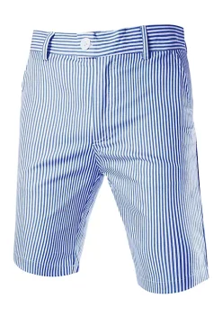 Best deal ❤️ Lars Amadeus Men's ☀️ Summer Shorts Stripe Slim Fit Flat Front Seersucker Chino Short Pants ⭐ -Cheap Lars Amadeus Shop Belk 743