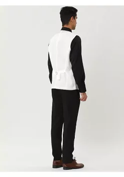 Budget 🔔 Lars Amadeus Men's Sequin Shiny Slim Fit Vest Sleeveless Suit Waistcoat Set with Bow Tie 🎉 -Cheap Lars Amadeus Shop Belk 753