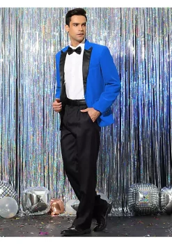 Hot Sale 🎉 Lars Amadeus Men's 2 Piece Suits Peaked Lapel One Button Tuxedo Slim Fit Velvet Blazer Party Dinner Jacket & Pants 👏 -Cheap Lars Amadeus Shop Belk 777