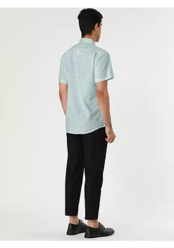 Deals 🥰 Lars Amadeus Men's Printed Cotton 👗 Dress Short Sleeves Polka Dots Button Down 👕 Shirt 👍 -Cheap Lars Amadeus Shop Belk 801