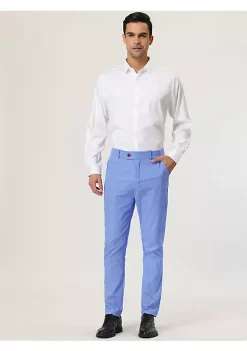 Brand new 😉 Lars Amadeus Men's Dots Print 👗 Dress Pants Slim Fit Flat Front Formal Business Prom Trousers ✨ -Cheap Lars Amadeus Shop Belk 821