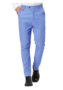 Brand new 😉 Lars Amadeus Men's Dots Print 👗 Dress Pants Slim Fit Flat Front Formal Business Prom Trousers ✨ -Cheap Lars Amadeus Shop Belk 824