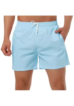 Cheapest 🧨 Lars Amadeus Men's Drawstring Swim Shorts Solid Color Elastic Waist Beach 🩱 Swimsuit Sports Shorts 🤩 -Cheap Lars Amadeus Shop Belk 844
