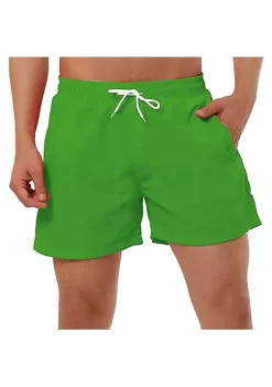 Cheapest 🧨 Lars Amadeus Men's Drawstring Swim Shorts Solid Color Elastic Waist Beach 🩱 Swimsuit Sports Shorts 🤩 -Cheap Lars Amadeus Shop Belk 847
