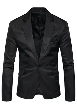 Cheap 🤩 Lars Amadeus Men's Prom Blazer Slim Fit Lightweight One Button Sport 🧥 Coat Suit Jackets ❤️