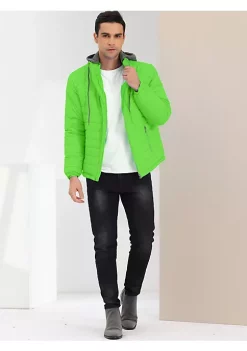 Brand new 🎉 Lars Amadeus Men's Hoodie Puffer 🧥 Coat Winter Warm Full Zip Quilting Jacket 🧥 Coat 🎉 -Cheap Lars Amadeus Shop Belk 865