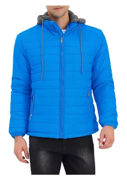 Brand new 🎉 Lars Amadeus Men's Hoodie Puffer 🧥 Coat Winter Warm Full Zip Quilting Jacket 🧥 Coat 🎉 -Cheap Lars Amadeus Shop Belk 868