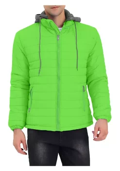 Brand new 🎉 Lars Amadeus Men's Hoodie Puffer 🧥 Coat Winter Warm Full Zip Quilting Jacket 🧥 Coat 🎉 -Cheap Lars Amadeus Shop Belk 870