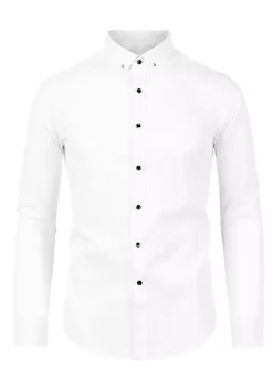 Cheap 😍 Lars Amadeus Men's Business Button Collar Slim Fit Solid Color Long Sleeves Office 👗 Dress 👕 Shirt 🎁 -Cheap Lars Amadeus Shop Belk 875