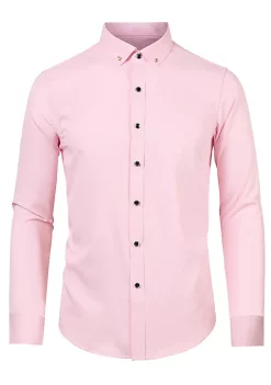 Cheap 😍 Lars Amadeus Men's Business Button Collar Slim Fit Solid Color Long Sleeves Office 👗 Dress 👕 Shirt 🎁 -Cheap Lars Amadeus Shop Belk 876