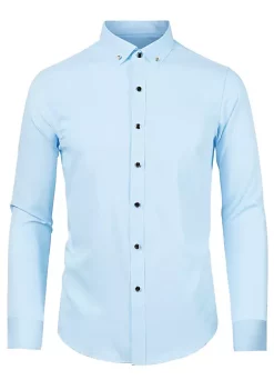 Cheap 😍 Lars Amadeus Men's Business Button Collar Slim Fit Solid Color Long Sleeves Office 👗 Dress 👕 Shirt 🎁 -Cheap Lars Amadeus Shop Belk 881