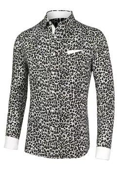 Hot Sale 👏 Lars Amadeus Men's Vintage Leopard Animal Print Button Down Long Sleeve Casual 👚 Shirt 🤩 29 Hot Sale 👏 Lars Amadeus Men's Vintage Leopard Animal Print Button Down Long Sleeve Casual 👚 Shirt 🤩 -Cheap Lars Amadeus Shop Belk 901