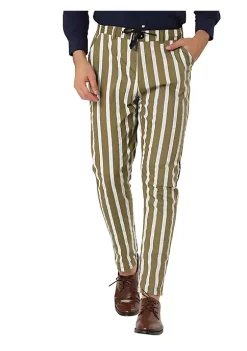 Deals ✔️ Lars Amadeus Men's Casual Striped 👗 Dress Pants Slim Fit Flat Front Contrast Color Trousers ⭐ -Cheap Lars Amadeus Shop Belk 958
