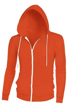 Flash Sale ✔️ Lars Amadeus Men's Hoodies Zip Up Long Sleeves Solid Color Knit Jackets with Hood ⌛ -Cheap Lars Amadeus Shop Belk 978